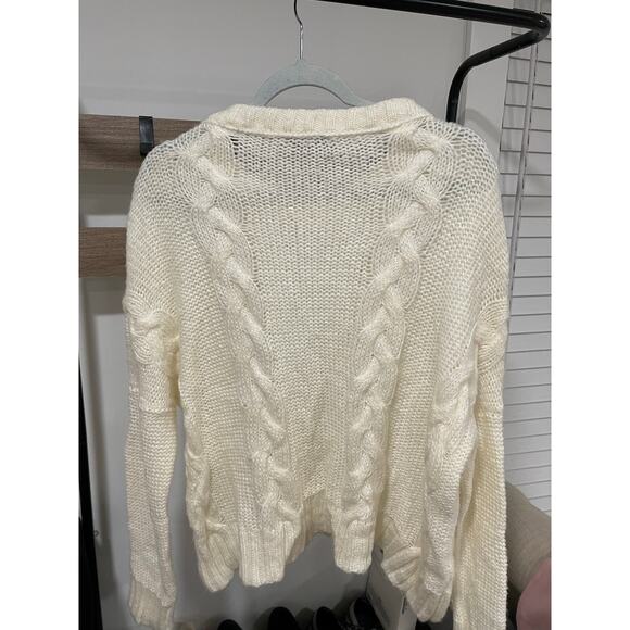 Wooden Ships Mohair Wool Blend Cable Knit Sweater Size XS - Picture 5 of 5